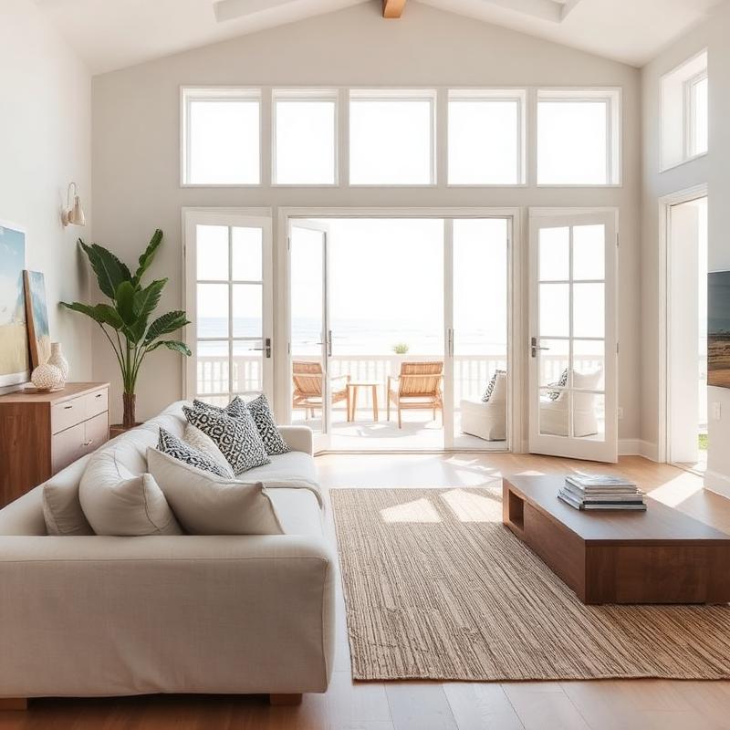 Driftwood House — salón renovado